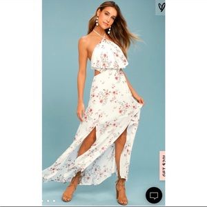 Lost & wander halter maxi dress